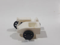 Motorcycle with Side Car White Plastic Toy Car Vehicle