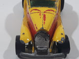 1986 Hot Wheels '37 Bugatti Yellow and Red Die Cast Toy Classic Luxury Car Vehicle