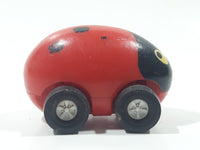 Vintage Tonka Lady Bug Red Plastic Die Cast Toy Car Vehicle Made in Hong Kong