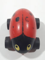Vintage Tonka Lady Bug Red Plastic Die Cast Toy Car Vehicle Made in Hong Kong