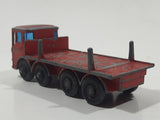 Vintage 1970s Lesney Matchbox Series Ergomatic Cab Pipe Truck Red Die Cast Toy Car Vehicle Made in England