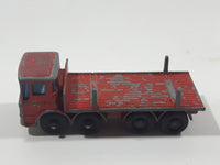 Vintage 1970s Lesney Matchbox Series Ergomatic Cab Pipe Truck Red Die Cast Toy Car Vehicle Made in England