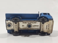 Vintage Lesney Matchbox Series No. 60 Site Hut Truck Blue Die Cast Toy Car Vehicle