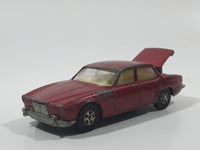 Vintage Corgi Juniors Whizzwheels Jaguar XJ6 4-2 Red Die Cast Toy Car Vehicle with Opening Trunk Made in Gt. Britain