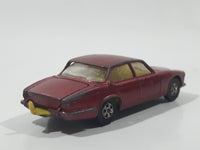 Vintage Corgi Juniors Whizzwheels Jaguar XJ6 4-2 Red Die Cast Toy Car Vehicle with Opening Trunk Made in Gt. Britain