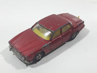 Vintage Corgi Juniors Whizzwheels Jaguar XJ6 4-2 Red Die Cast Toy Car Vehicle with Opening Trunk Made in Gt. Britain