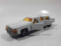 Vintage Majorette No. 339 Limousine White with Opening Doors and Sunroof 1/58 Scale Made in France