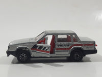 Majorette No. 230 Volvo 760 GLE Sedan Grey 1/61 Scale Die Cast Toy Car Vehicle with Opening Doors