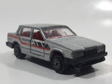 Majorette No. 230 Volvo 760 GLE Sedan Grey 1/61 Scale Die Cast Toy Car Vehicle with Opening Doors