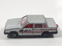 Majorette No. 230 Volvo 760 GLE Sedan Grey 1/61 Scale Die Cast Toy Car Vehicle with Opening Doors