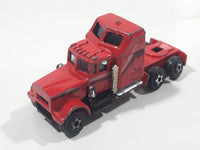 Vintage Semi Truck Red Die Cast Toy Car Vehicle