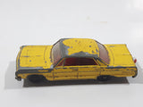Vintage 1965 Lesney Matchbox Series No. 20 Chevrolet Impala Taxi Cab Yellow Die Cast Toy Car Vehicle