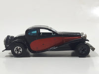 1981 Hot Wheels '37 Bugatti Black Red Die Cast Toy Classic Luxury Car Vehicle