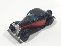 1981 Hot Wheels '37 Bugatti Black Red Die Cast Toy Classic Luxury Car Vehicle