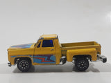 Vintage Soma Super Wheels 1973-80 Chevy Stepside Pickup Truck Yellow Die Cast Toy Car Vehicle Made in Hong Kong