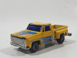 Vintage Soma Super Wheels 1973-80 Chevy Stepside Pickup Truck Yellow Die Cast Toy Car Vehicle Made in Hong Kong