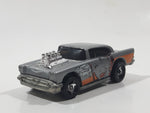 1998 Hot Wheels Artistic License '57 Chevy Grey Die Cast Toy Muscle Car Vehicle