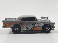 1998 Hot Wheels Artistic License '57 Chevy Grey Die Cast Toy Muscle Car Vehicle