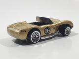 1998 Hot Wheels Ferrari 250 Metallic Gold Die Cast Toy Car Vehicle