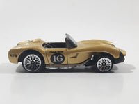 1998 Hot Wheels Ferrari 250 Metallic Gold Die Cast Toy Car Vehicle