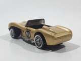 1998 Hot Wheels Ferrari 250 Metallic Gold Die Cast Toy Car Vehicle