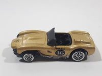 1998 Hot Wheels Ferrari 250 Metallic Gold Die Cast Toy Car Vehicle