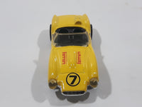 1991 Hot Wheels Ferrari 250 Yellow Die Cast Toy Car Vehicle