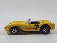 1995 Hot Wheels Ferrari 250 Yellow Die Cast Toy Car Vehicle