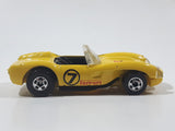 1995 Hot Wheels Ferrari 250 Yellow Die Cast Toy Car Vehicle