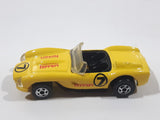 1995 Hot Wheels Ferrari 250 Yellow Die Cast Toy Car Vehicle