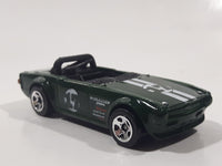 2009 Hot Wheels New Models Triumph TR6 Dark Green Die Cast Toy Car Vehicle