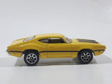 1995 Hot Wheels Olds 442 W-30 Yellow Die Cast Toy Car Vehicle