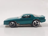 1998 Hot Wheels Camaro Z28 Metalflake Aqua Green Die Cast Toy Car Vehicle