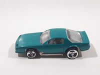 1998 Hot Wheels Camaro Z28 Metalflake Aqua Green Die Cast Toy Car Vehicle