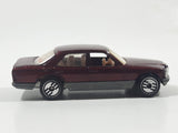 1994 Hot Wheels Mercedes 380 SEL Metalflake Dark Red Die Cast Toy Luxury Car Vehicle