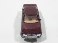 1994 Hot Wheels Mercedes 380 SEL Metalflake Dark Red Die Cast Toy Luxury Car Vehicle