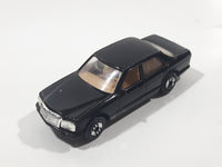 1990 Hot Wheels Park 'n Plates Mercedes 380 SEL Black Die Cast Toy Luxury Car Vehicle