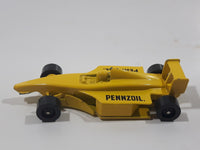 Golden Wheels Formula 1 Pennzoil Yellow Die Cast Toy Race Car Vehicle