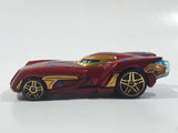 2016 Hot Wheels Marvel Character Cars Iron Man XLVI Dark Red Die Cast Toy Car Vehicle