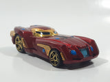 2016 Hot Wheels Marvel Character Cars Iron Man XLVI Dark Red Die Cast Toy Car Vehicle