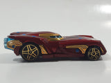 2016 Hot Wheels Marvel Character Cars Iron Man XLVI Dark Red Die Cast Toy Car Vehicle