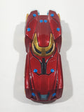 2016 Hot Wheels Marvel Character Cars Iron Man XLVI Dark Red Die Cast Toy Car Vehicle