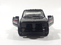 1994 Road Champs Chevrolet Big Dooley Truck Chevrolet Racing Black Die Cast Toy Car Vehicle with Opening Doors and Tail Gate