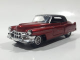Yatming Road Tough Classic Runners No. 8802 Cadillac Red 1/43 Scale Die Cast Toy Car Vehicle with Opening Doors
