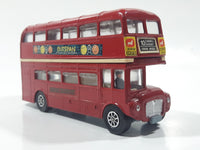 Vintage Corgi Toys London Transport Routemaster Double Decker Bus "Outspan Oranges And Grapefruit" Red 1/50 Scale Die Cast Toy Car Vehicle
