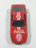 1988 Hartoy Coca Cola Coke Soda Pop Chevrolet Corvette Red Team Turbo Die Cast Toy Car Vehicle with Opening Doors