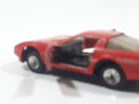 1988 Hartoy Coca Cola Coke Soda Pop Chevrolet Corvette Red Team Turbo Die Cast Toy Car Vehicle with Opening Doors