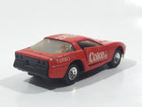 1988 Hartoy Coca Cola Coke Soda Pop Chevrolet Corvette Red Team Turbo Die Cast Toy Car Vehicle with Opening Doors