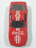 1988 Hartoy Coca Cola Coke Soda Pop Chevrolet Corvette Red Team Turbo Die Cast Toy Car Vehicle with Opening Doors