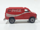 1988 Hartoy Coca Cola Coke Soda Pop Delivery Van White Red Die Cast Toy Car Vehicle